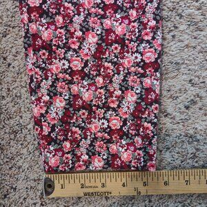 New York & Company Women's Flower Print Pants Size 6 Measurments Returns Accepte